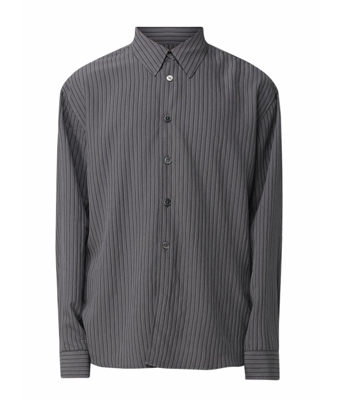 OUR LEGACY Серая хлопковая кэжуал рубашка, фото 1