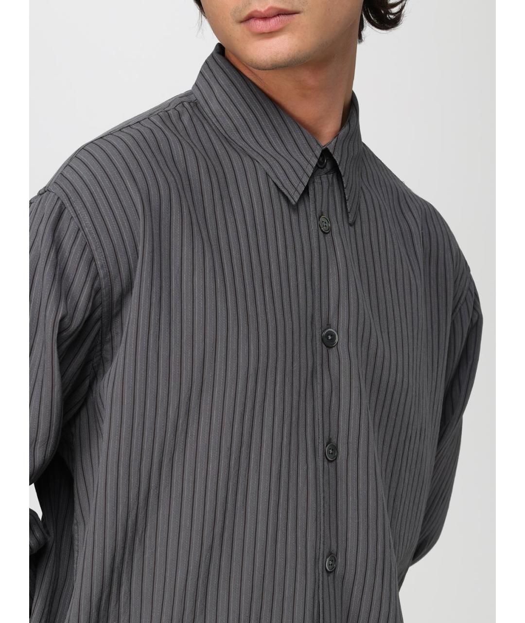 OUR LEGACY Серая хлопковая кэжуал рубашка, фото 5