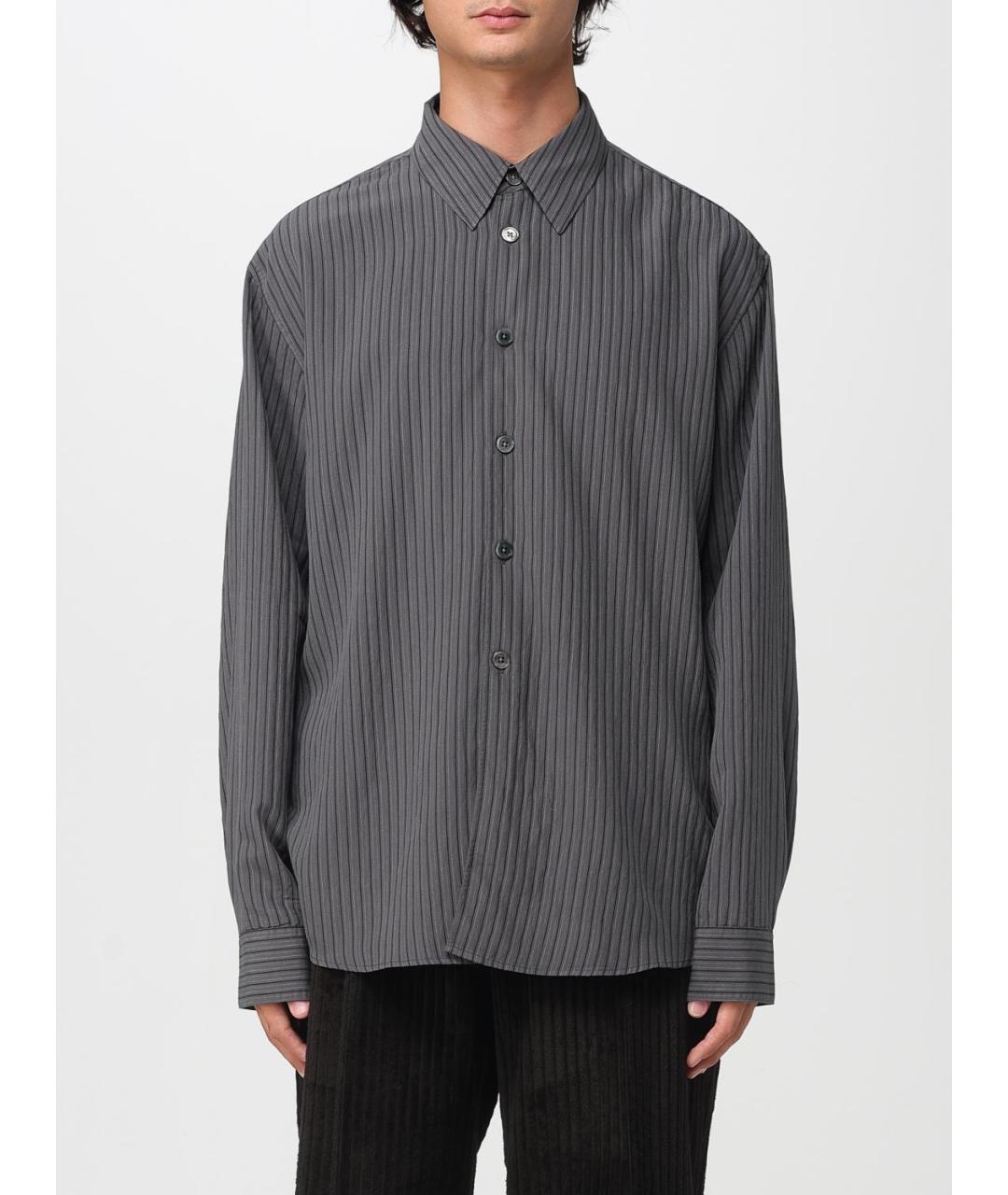 OUR LEGACY Серая хлопковая кэжуал рубашка, фото 6