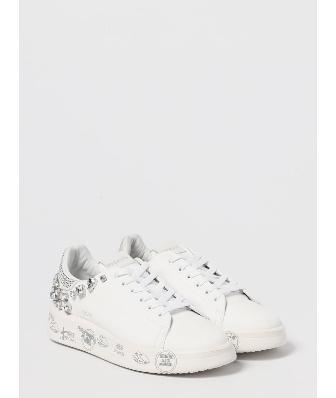 PREMIATA Белые кожаные кеды, фото 2