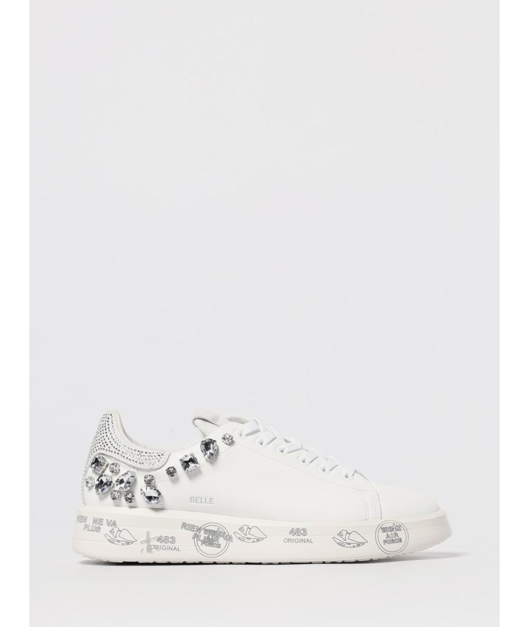 PREMIATA Белые кожаные кеды, фото 4