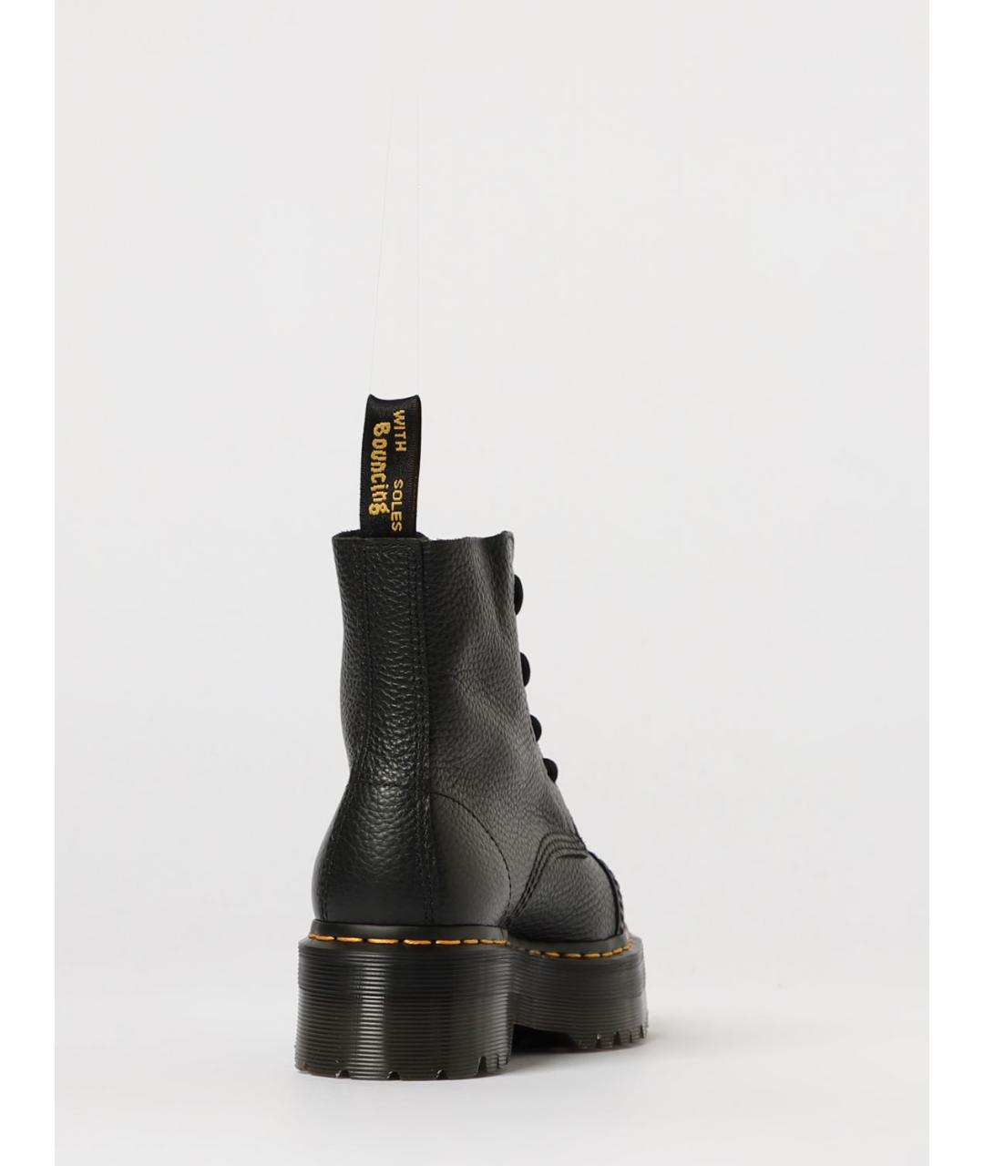 DR. MARTENS Черные кожаные ботинки, фото 3