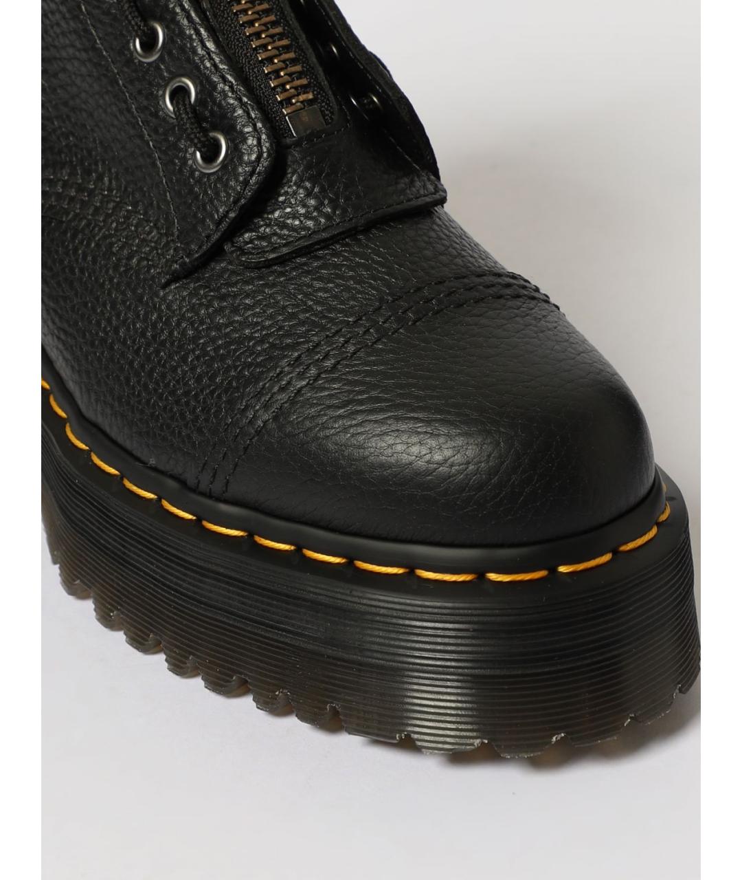 DR. MARTENS Черные кожаные ботинки, фото 4