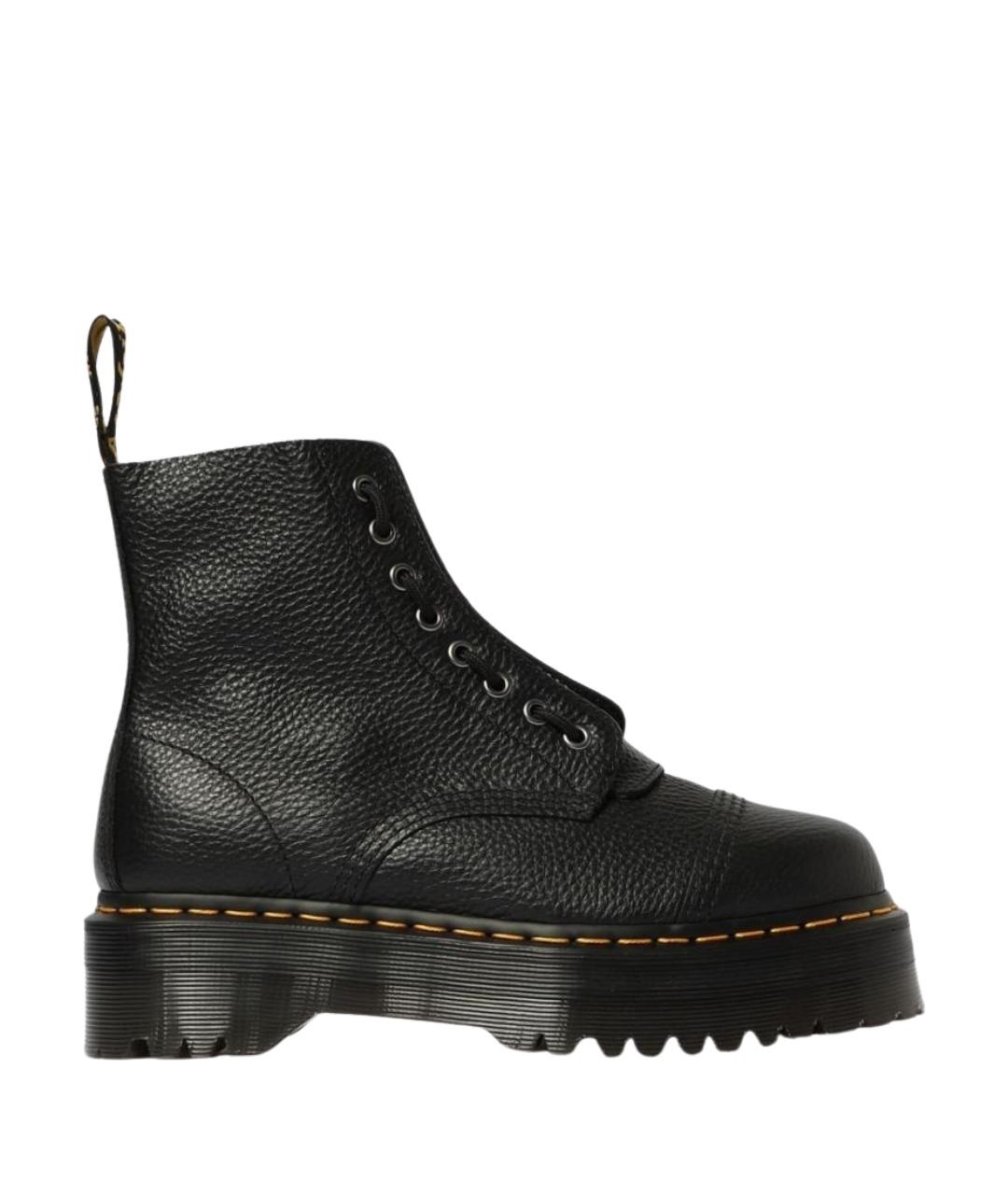 DR. MARTENS Черные кожаные ботинки, фото 1