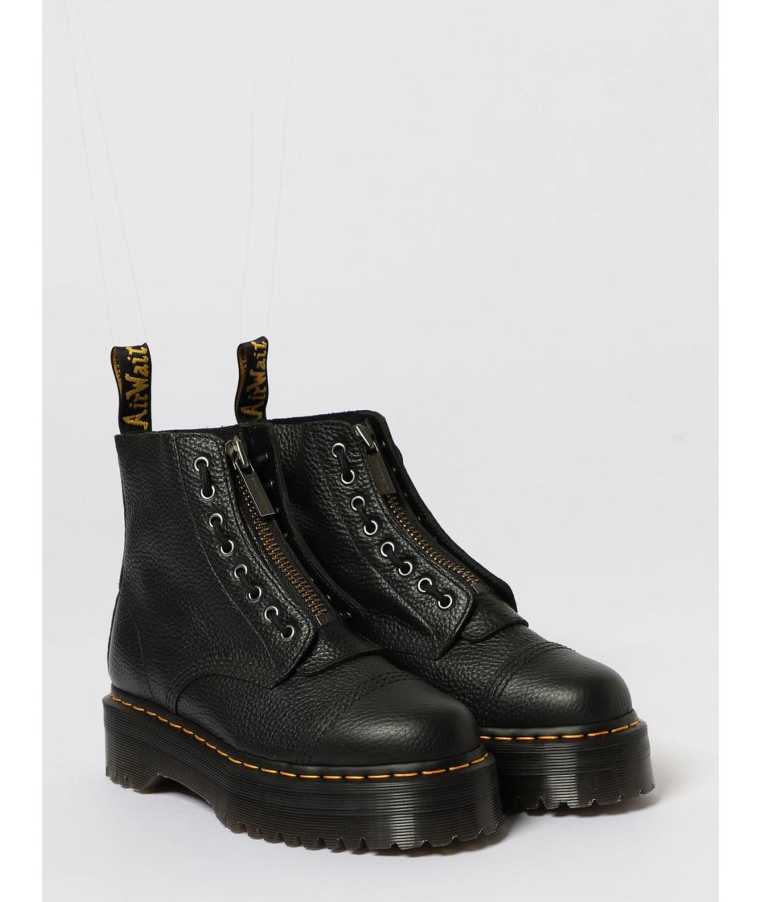 DR. MARTENS Черные кожаные ботинки, фото 2
