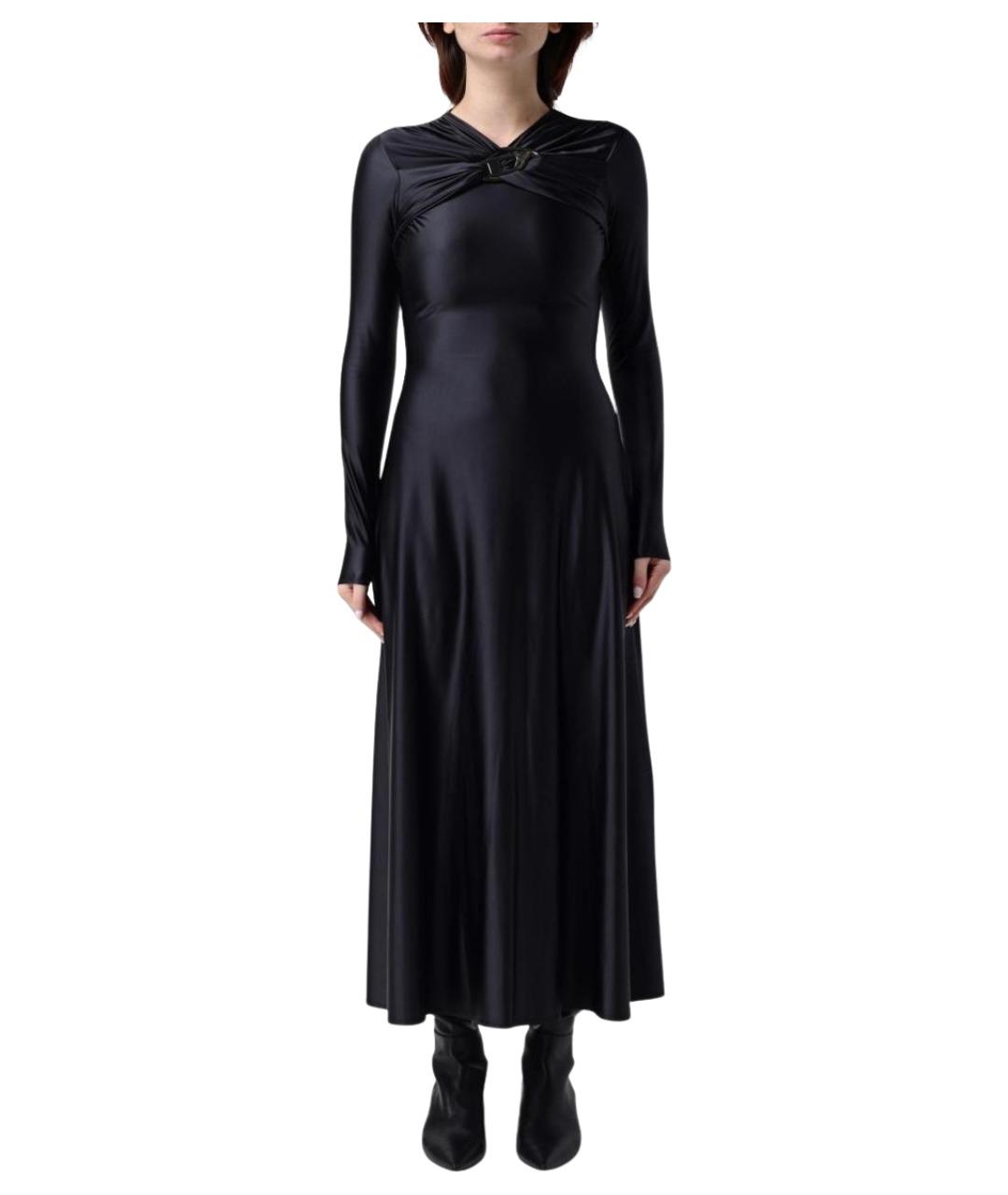 DIESEL Черное полиамидовое повседневное платье, фото 1