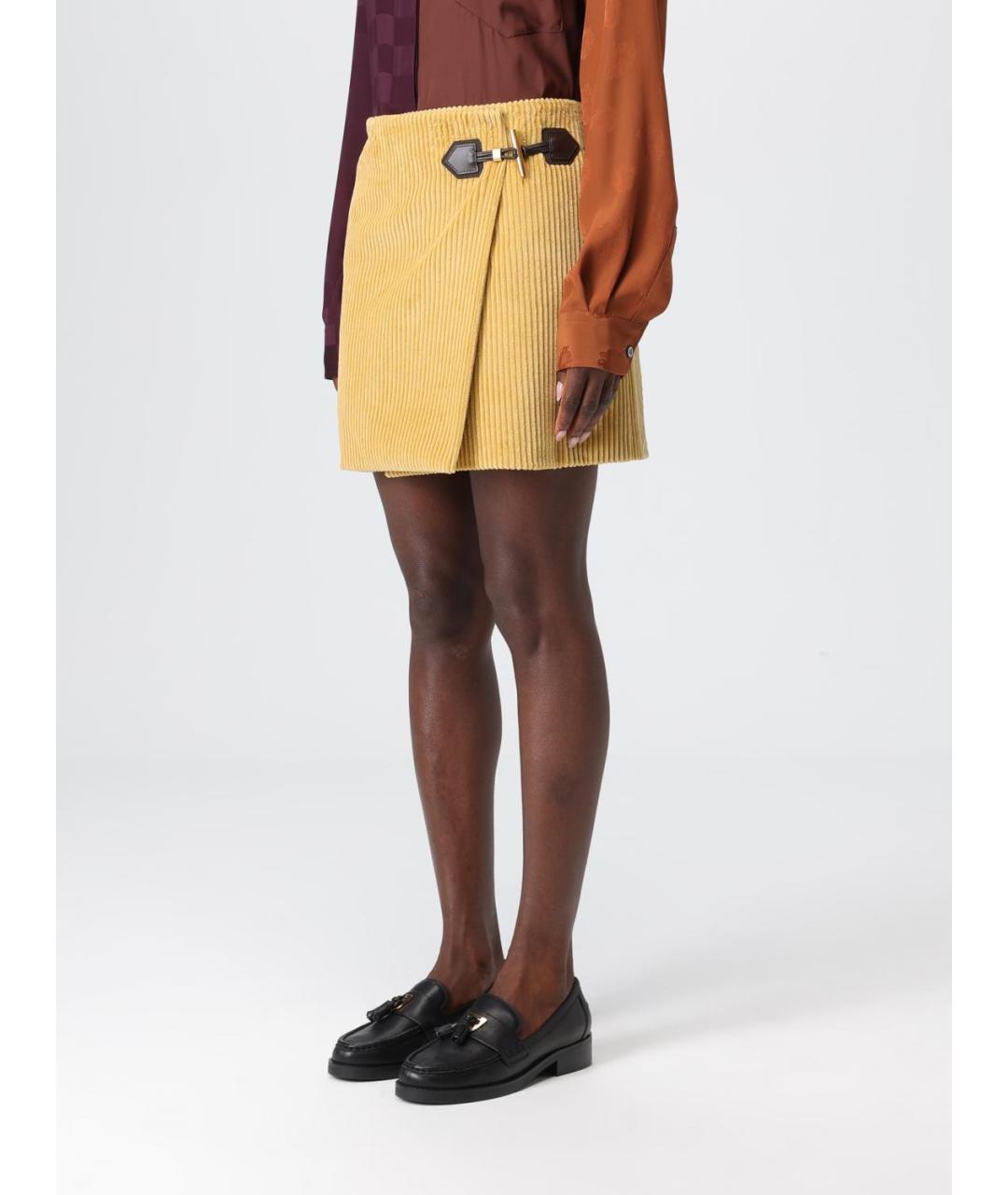 MOSCHINO Желтая юбка мини, фото 4