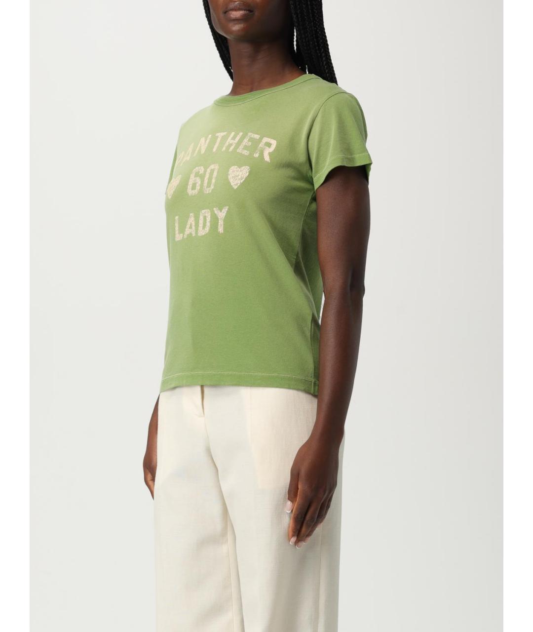 VALENTINO Зеленая хлопковая футболка, фото 3