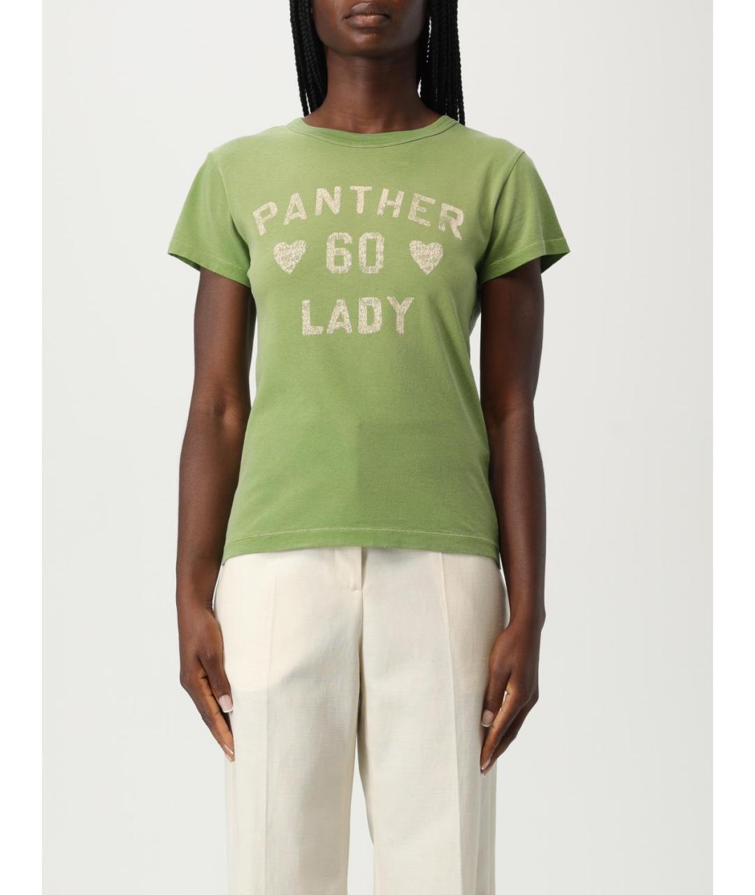 VALENTINO Зеленая хлопковая футболка, фото 5