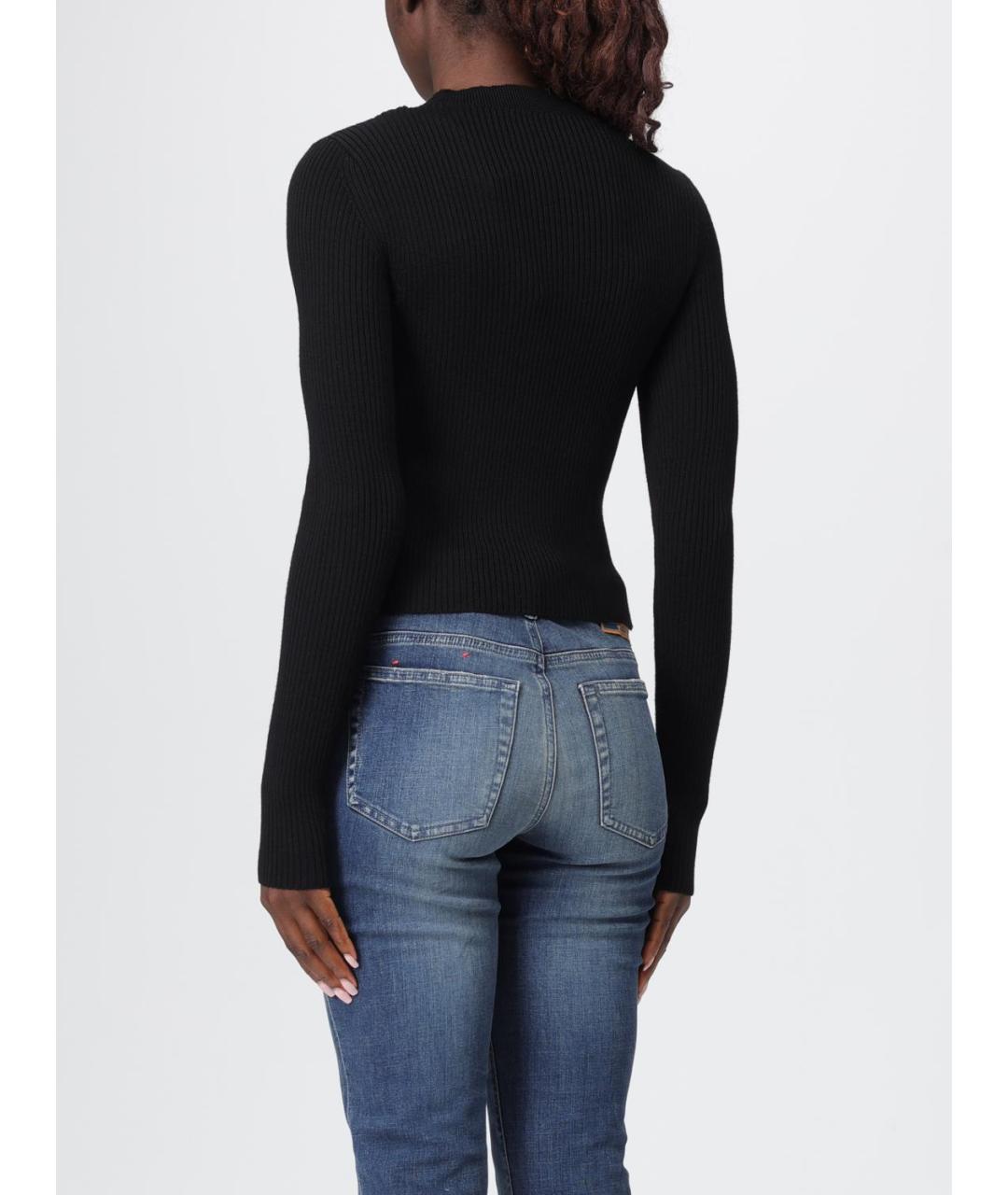 DIESEL Черный шерстяной джемпер / свитер, фото 3