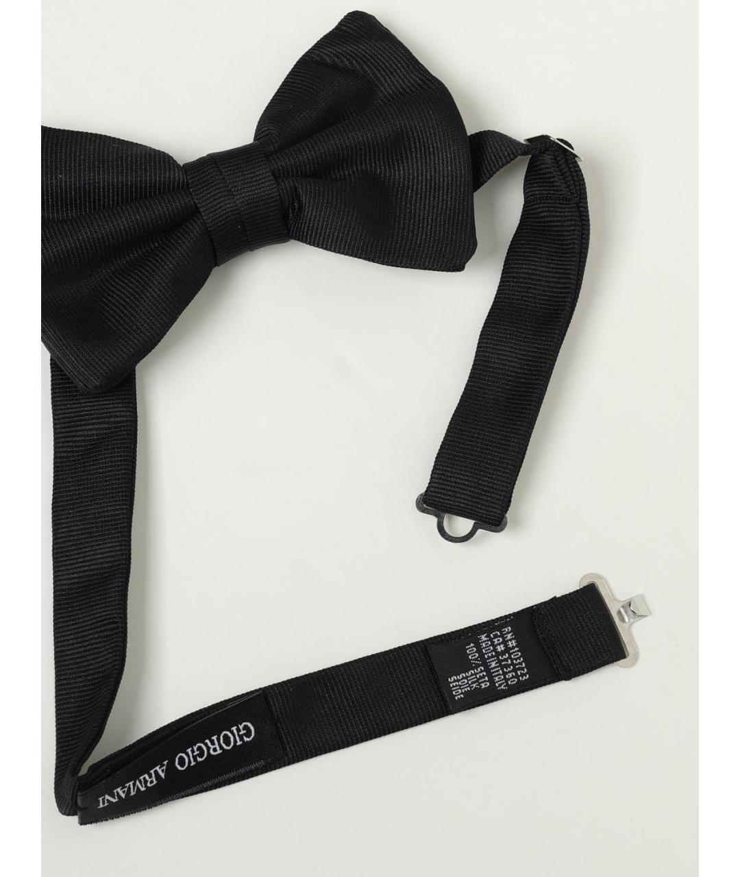 GIORGIO ARMANI Черная шелковая бабочка, фото 2