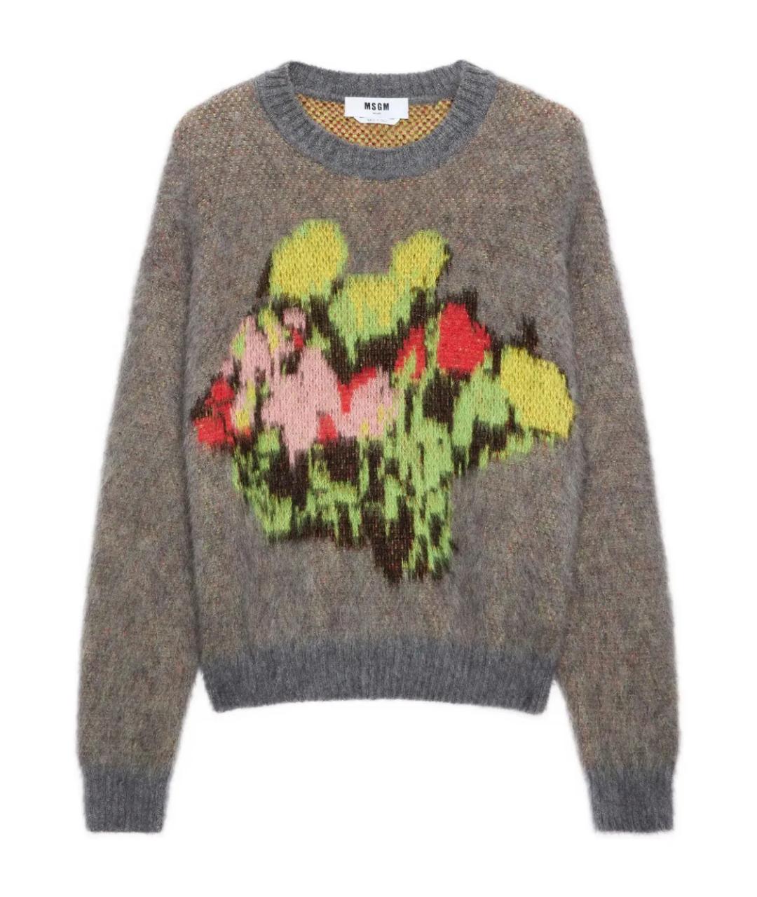 MSGM Серый джемпер / свитер, фото 1