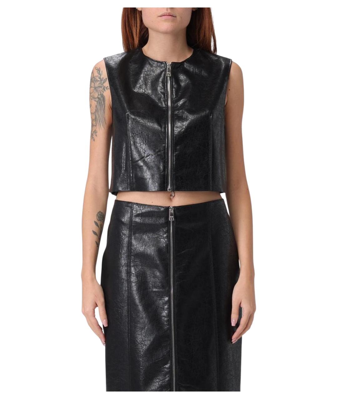 MSGM Черная майка, фото 2