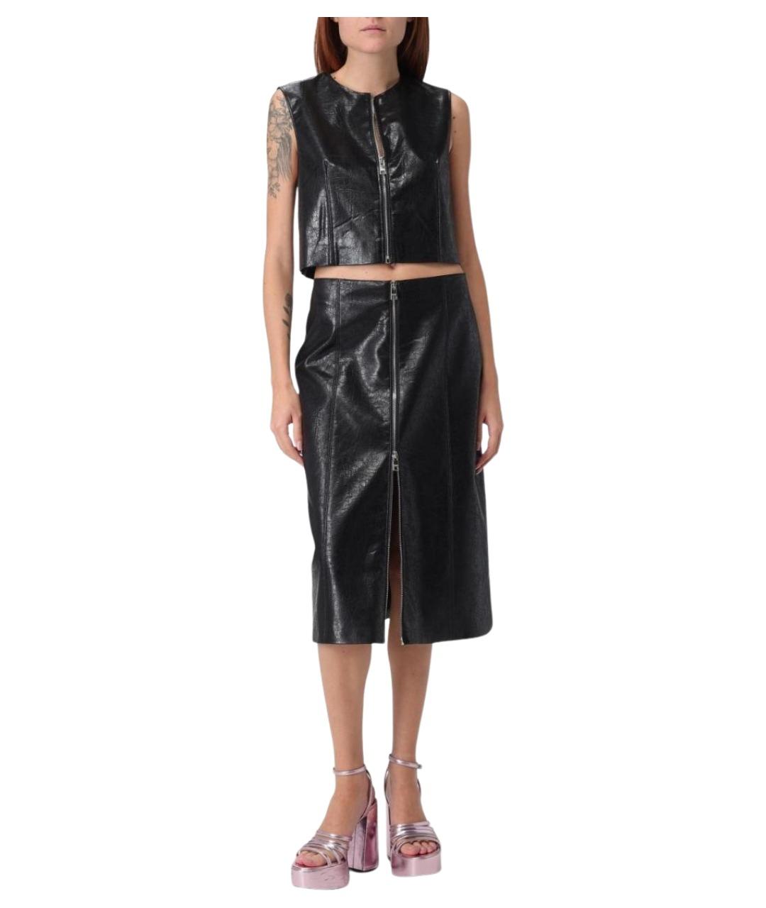 MSGM Черная майка, фото 3