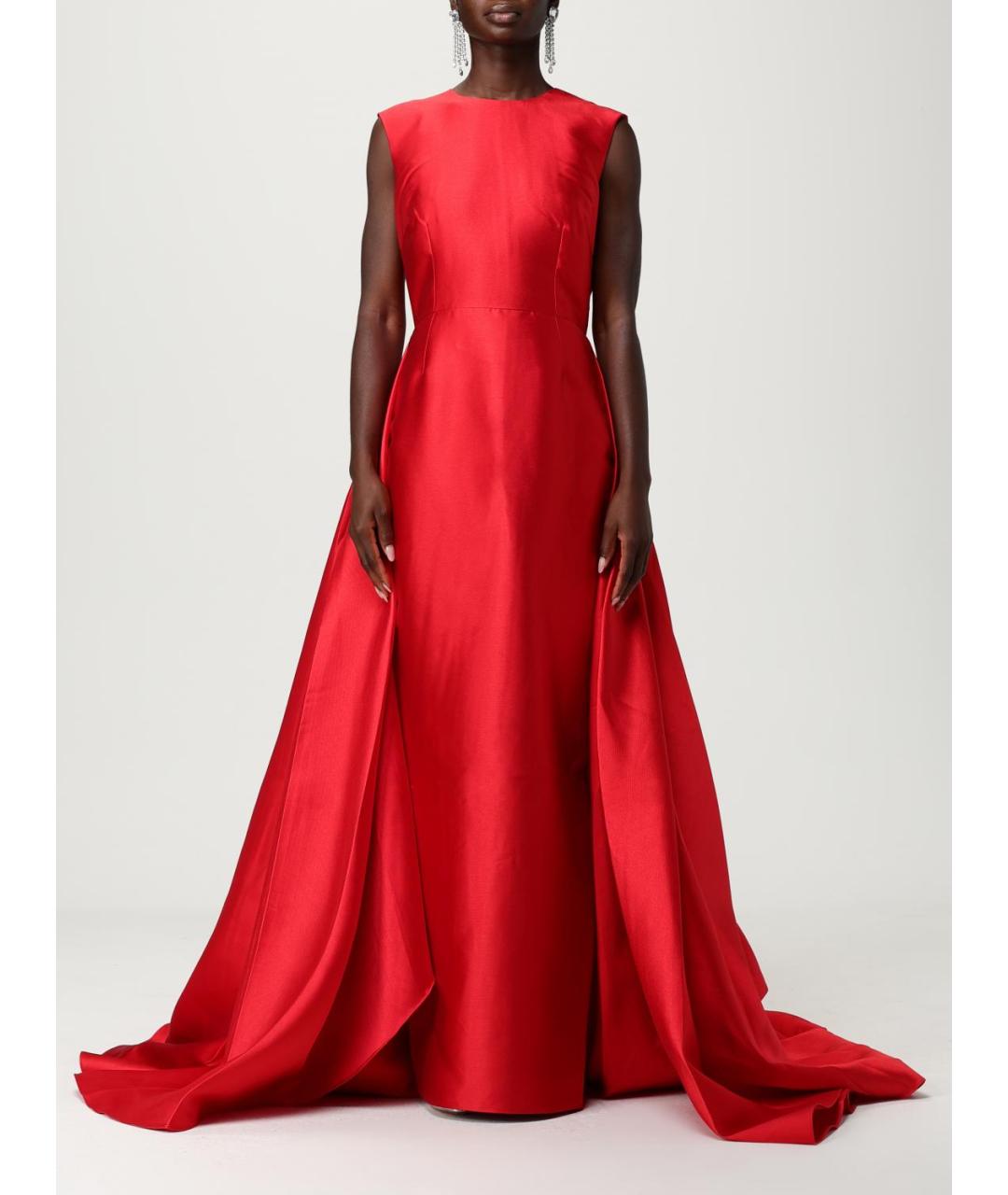 SOLACE LONDON Красное полиэстеровое вечернее платье, фото 2