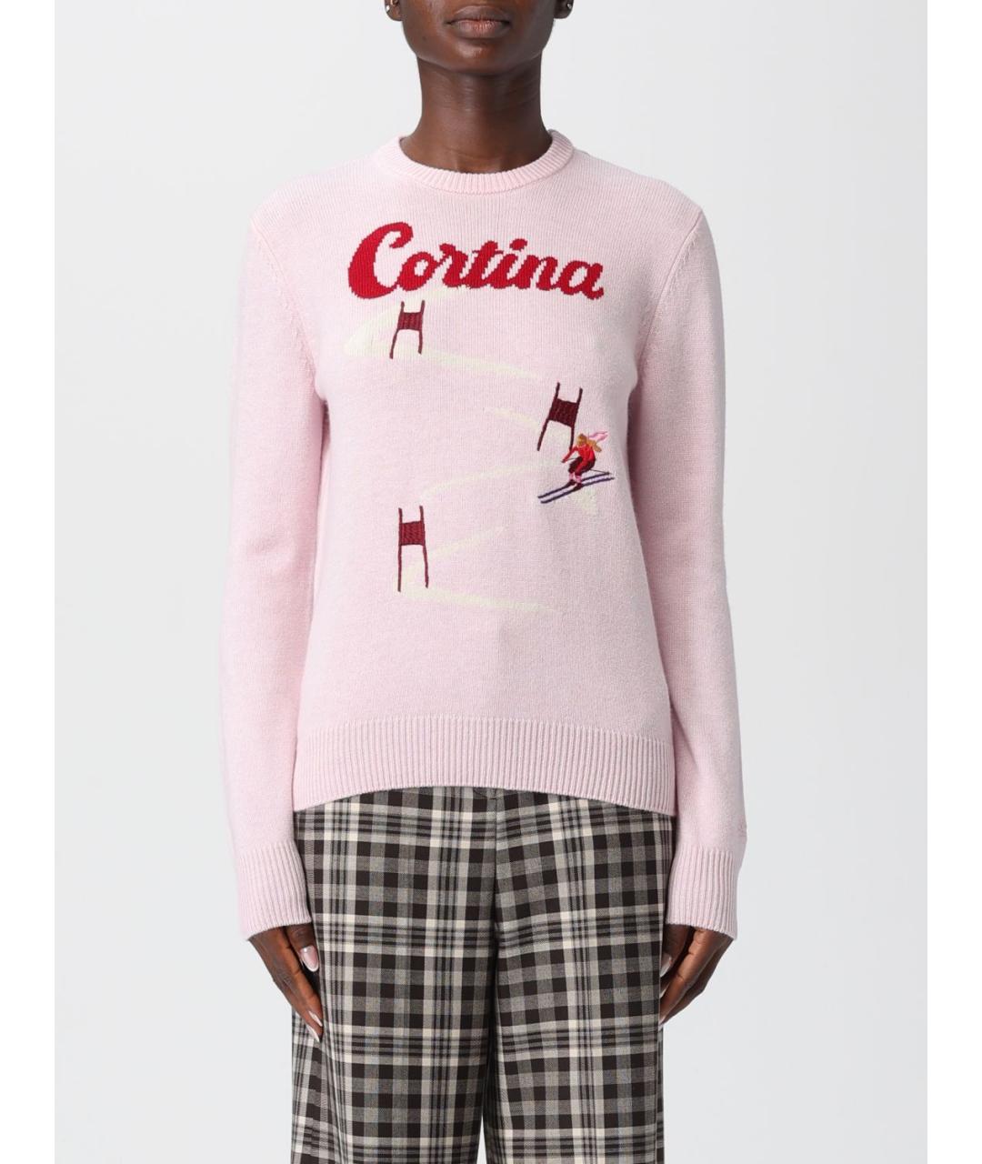 MC2 SAINT BARTH Розовый шерстяной джемпер / свитер, фото 2