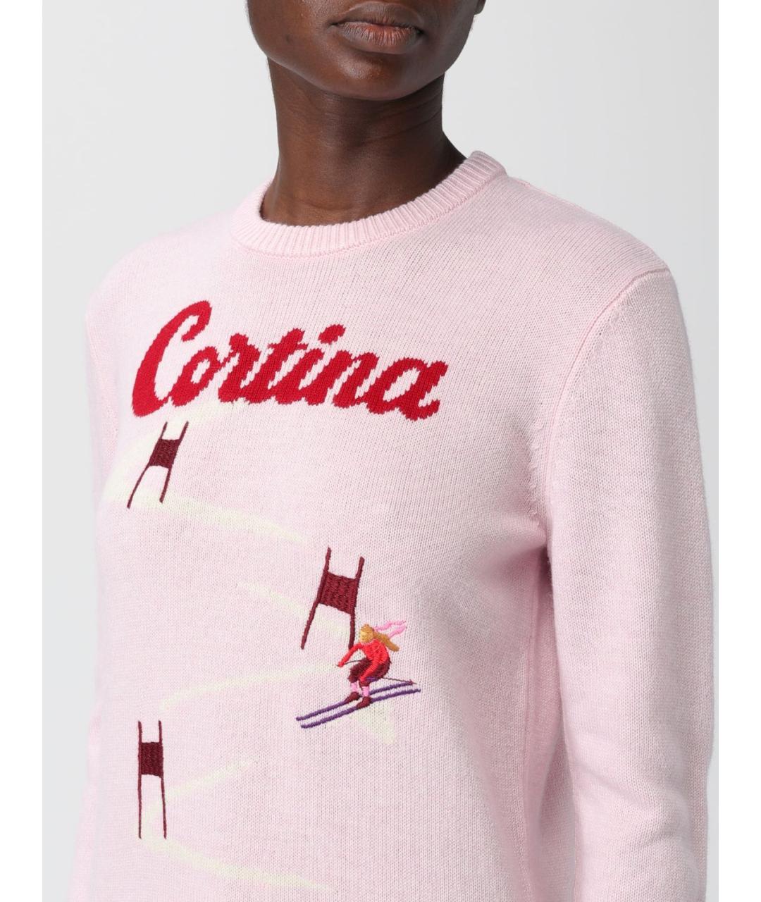 MC2 SAINT BARTH Розовый шерстяной джемпер / свитер, фото 4