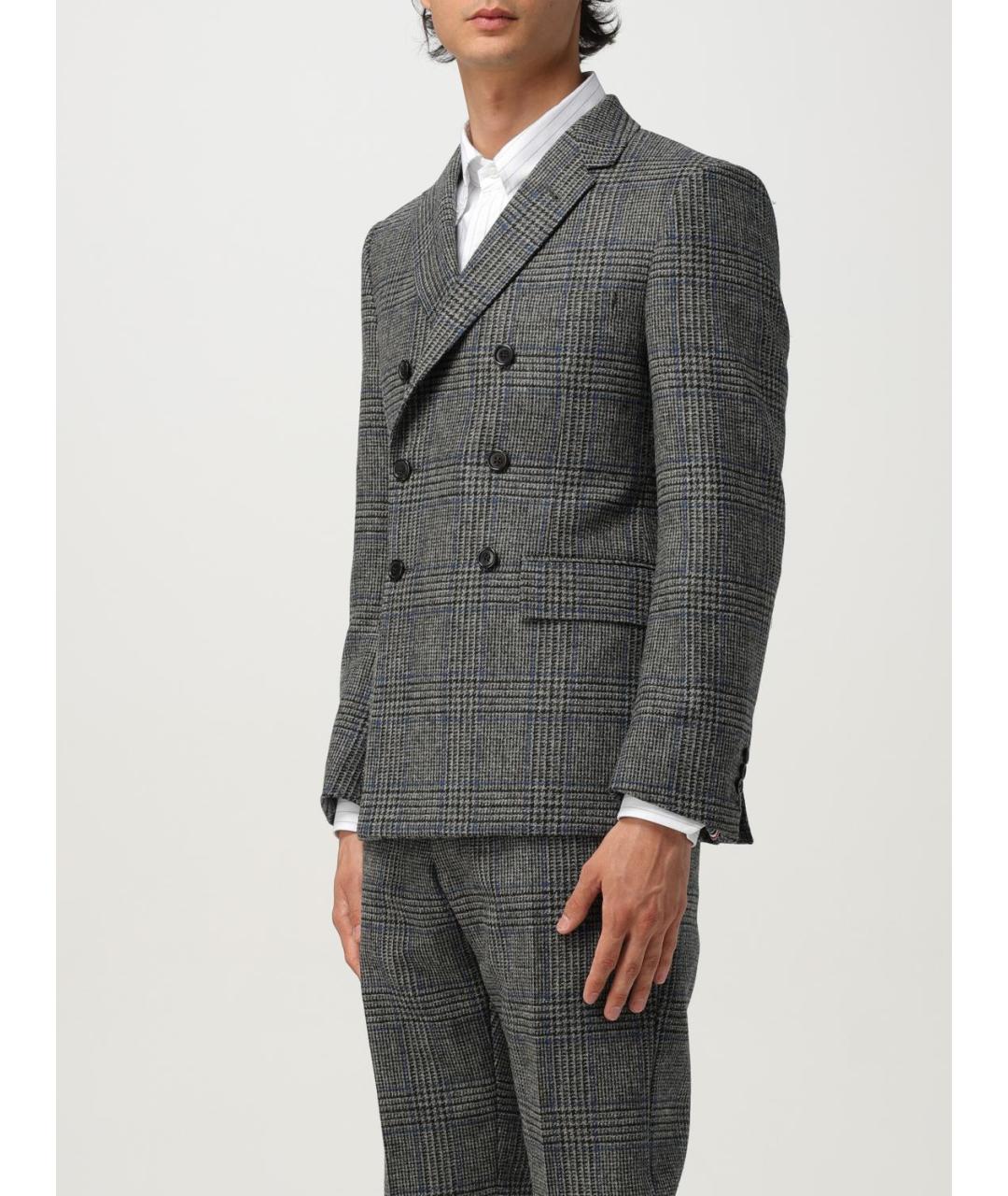 THOM BROWNE Антрацитовый пиджак, фото 4