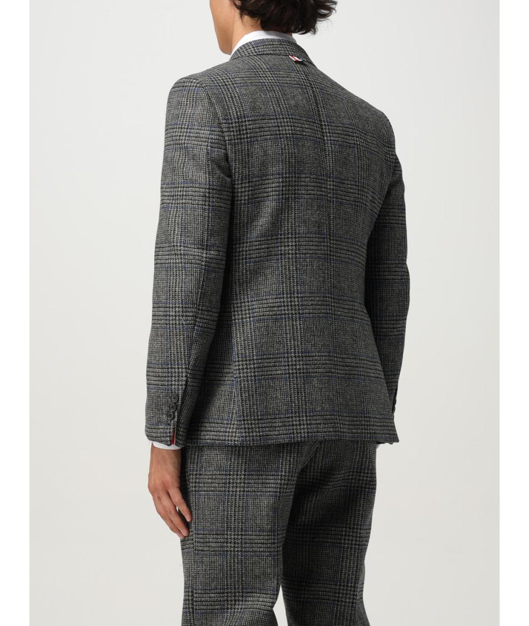 THOM BROWNE Антрацитовый пиджак, фото 3