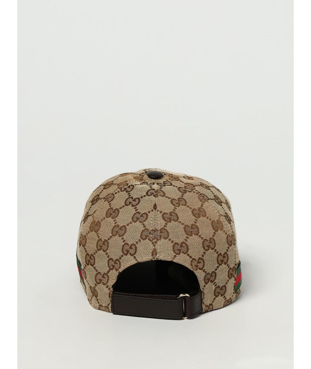 GUCCI Бежевая синтетическая кепка/бейсболка, фото 3