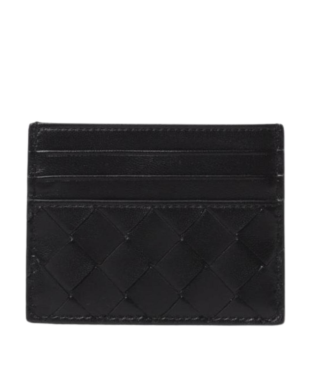 BOTTEGA VENETA Черный кожаный кардхолдер, фото 1