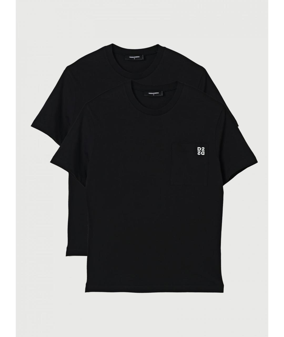 DSQUARED2 Черная хлопковая футболка, фото 2