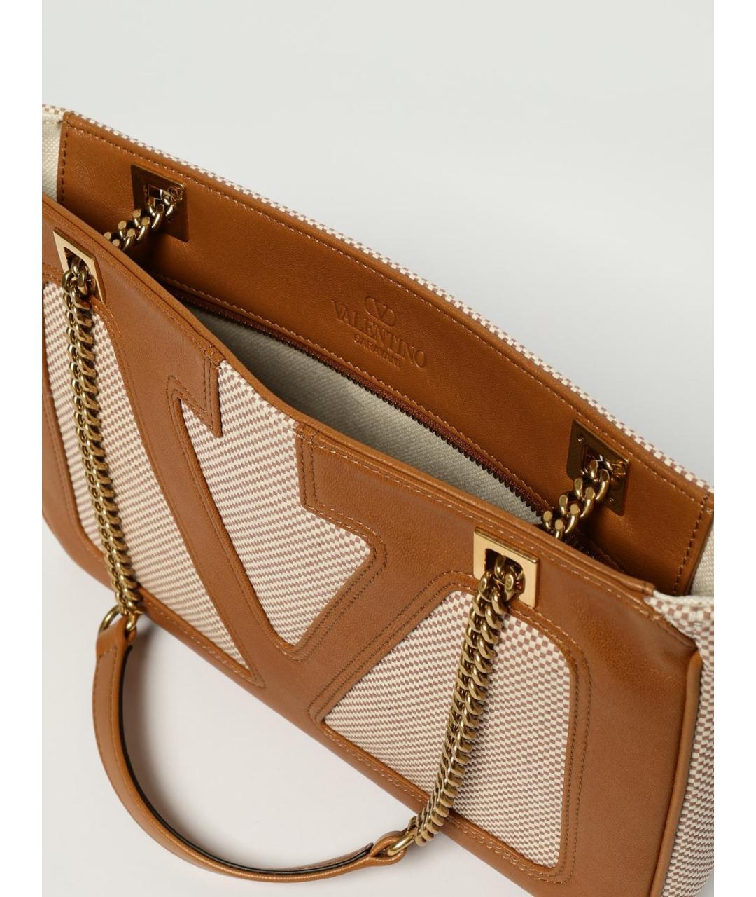 VALENTINO Бежевая сумка тоут, фото 5