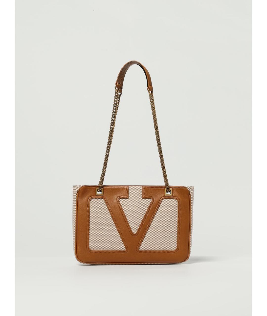 VALENTINO Бежевая сумка тоут, фото 6