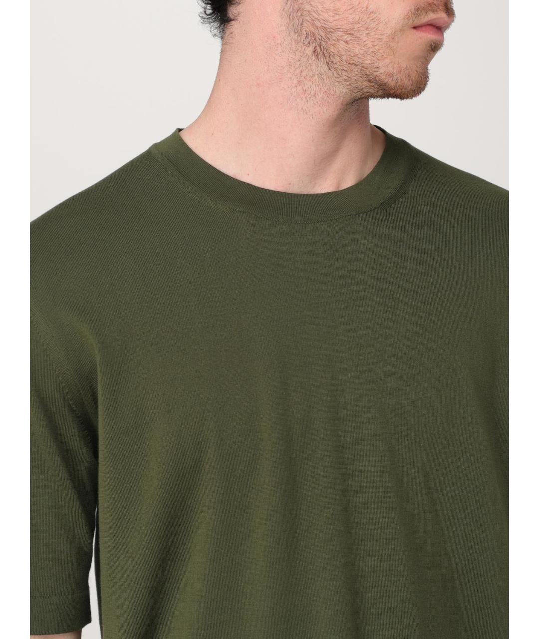 K-WAY Зеленая хлопковая футболка, фото 3