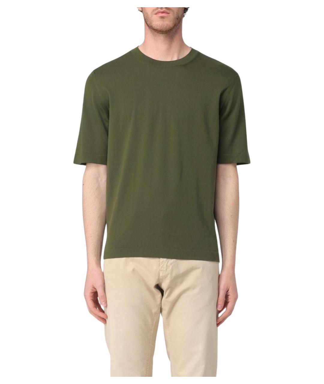 K-WAY Зеленая хлопковая футболка, фото 1