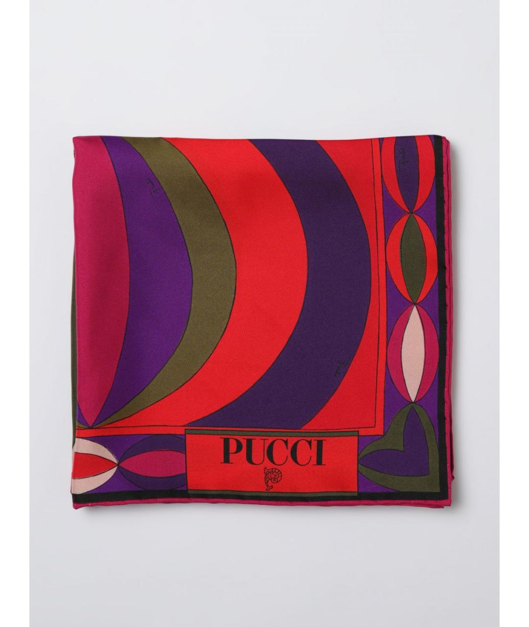 PUCCI Мульти шелковый шарф, фото 5