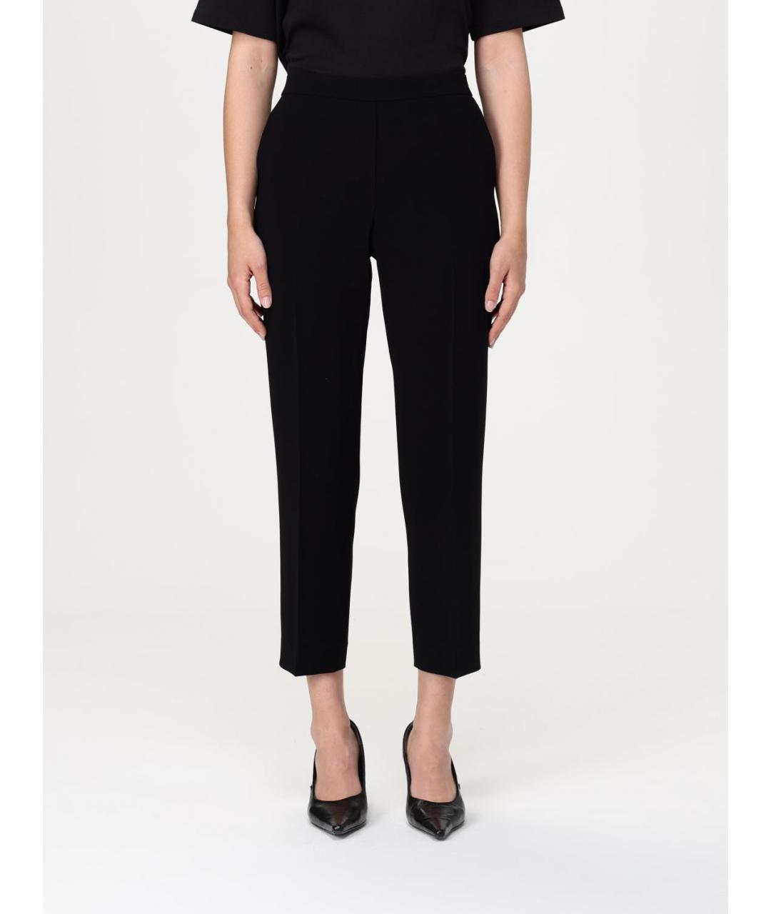 THEORY Черные ацетатные брюки узкие, фото 4