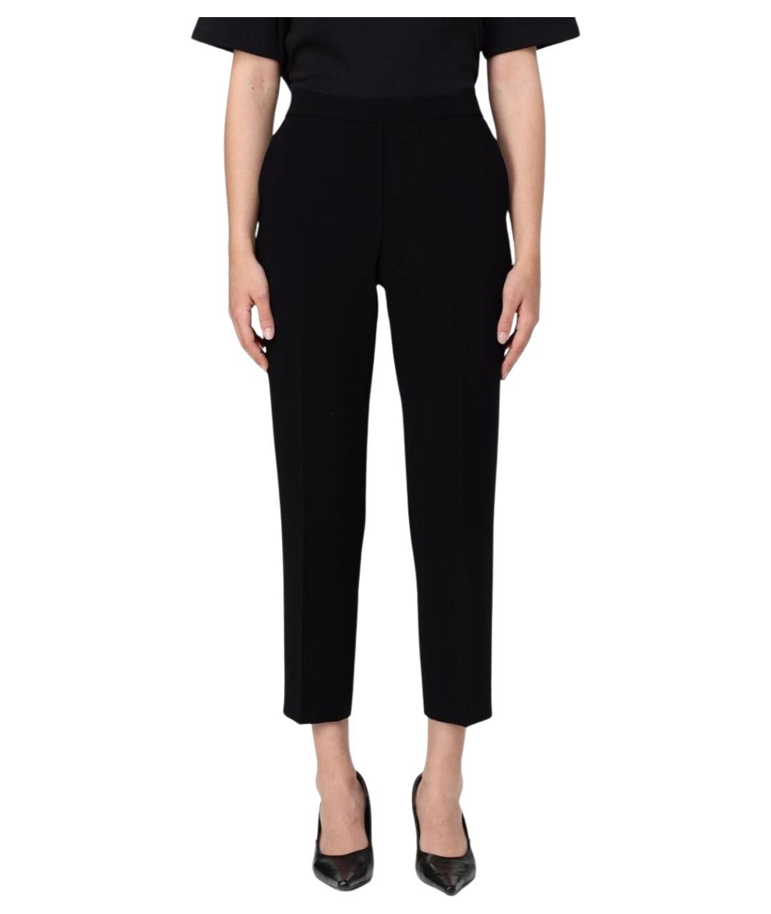 THEORY Черные ацетатные брюки узкие, фото 1