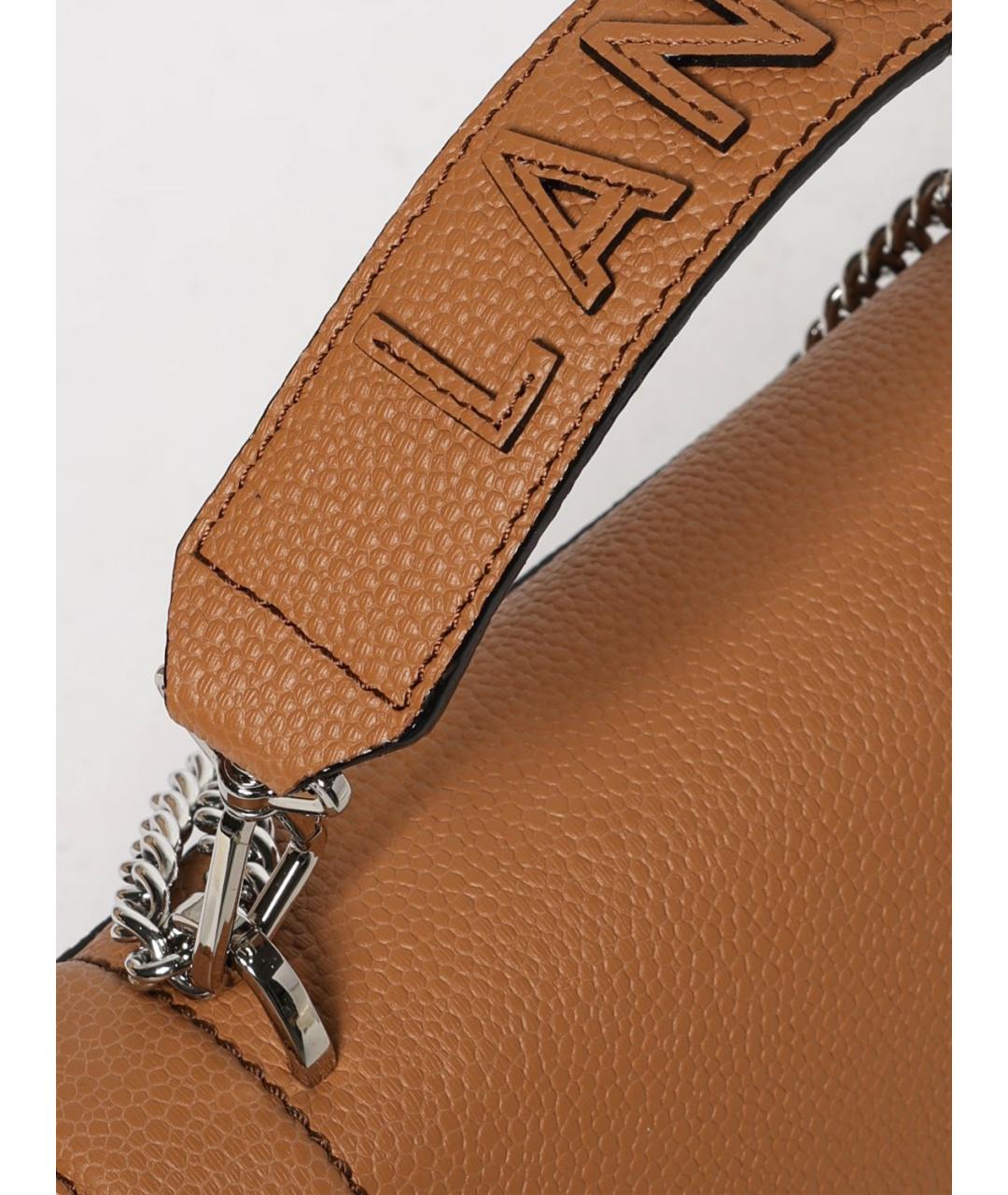 LANCEL Коричневая кожаная сумка через плечо, фото 3