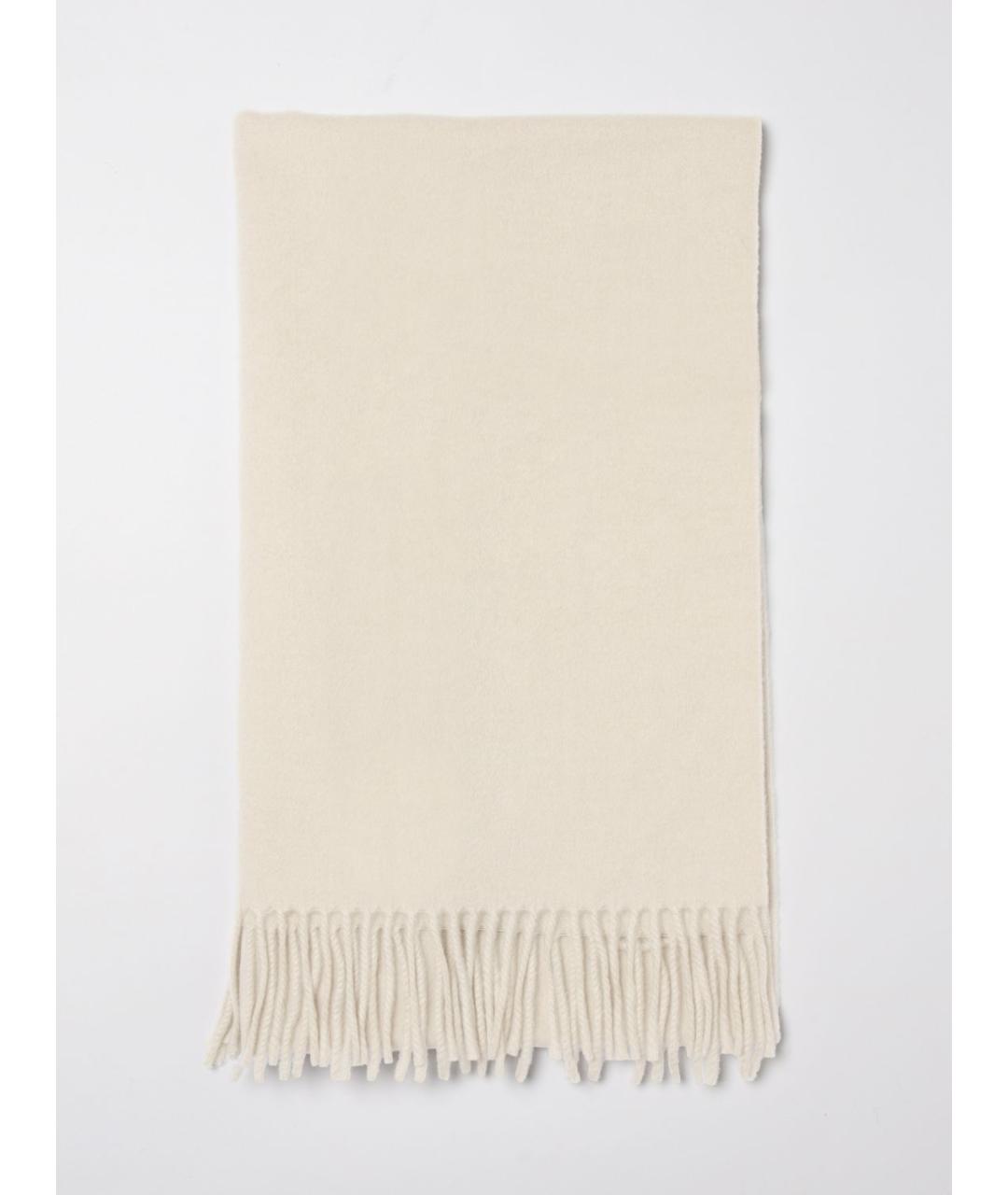 BRUNELLO CUCINELLI Бежевый кашемировый шарф, фото 5