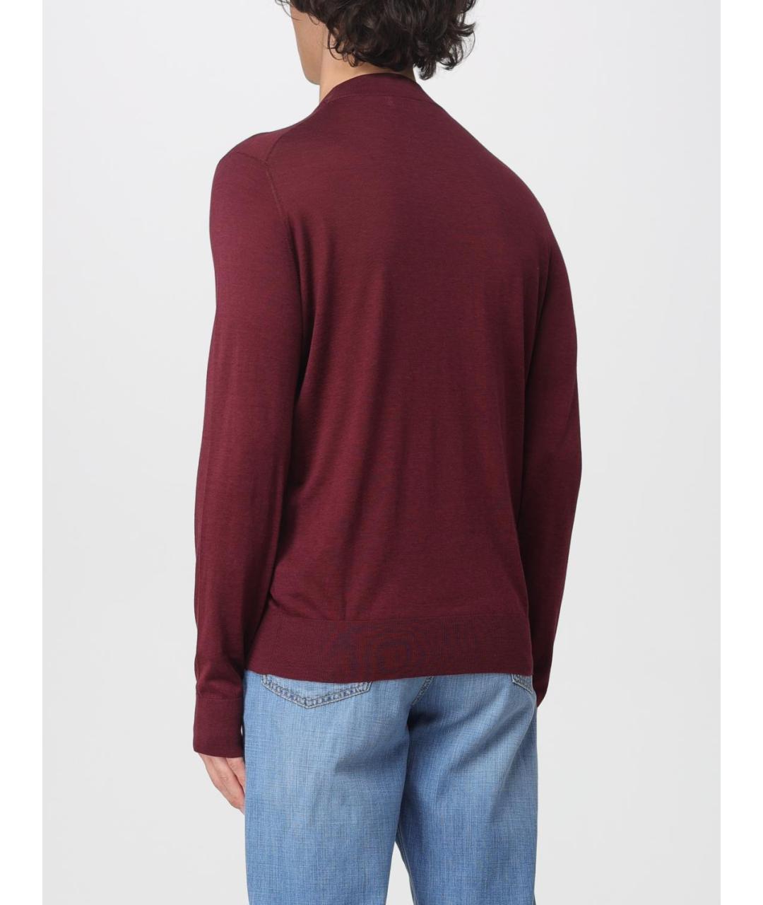 BRUNELLO CUCINELLI Бордовый джемпер / свитер, фото 3