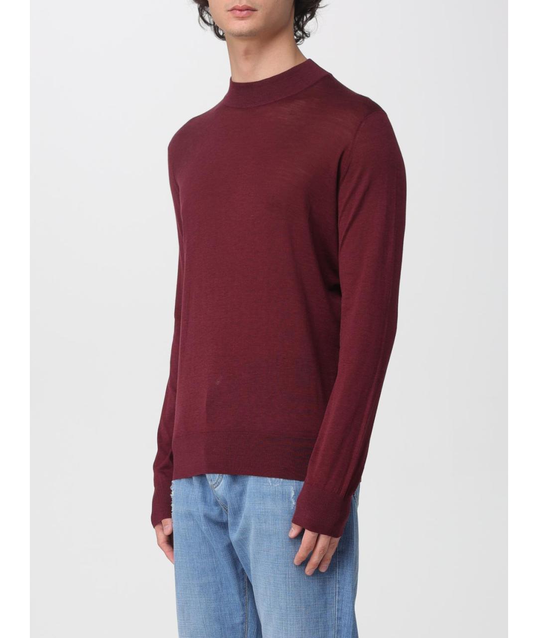 BRUNELLO CUCINELLI Бордовый джемпер / свитер, фото 4
