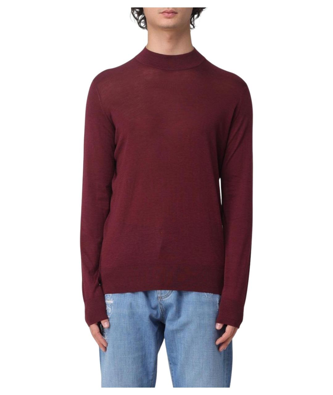 BRUNELLO CUCINELLI Бордовый джемпер / свитер, фото 1