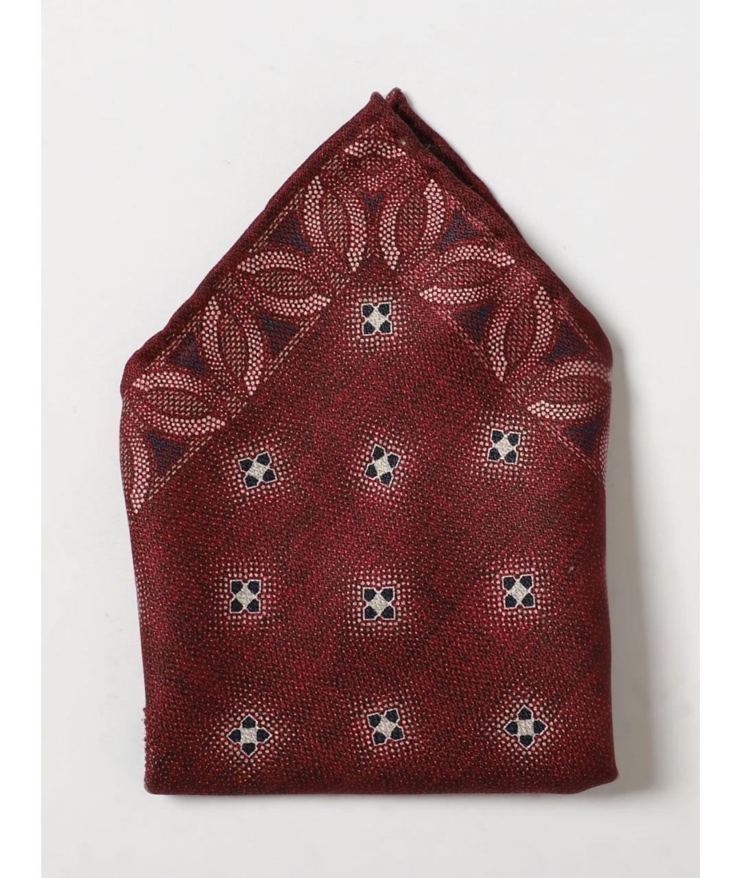 BRUNELLO CUCINELLI Бордовый платок, фото 2