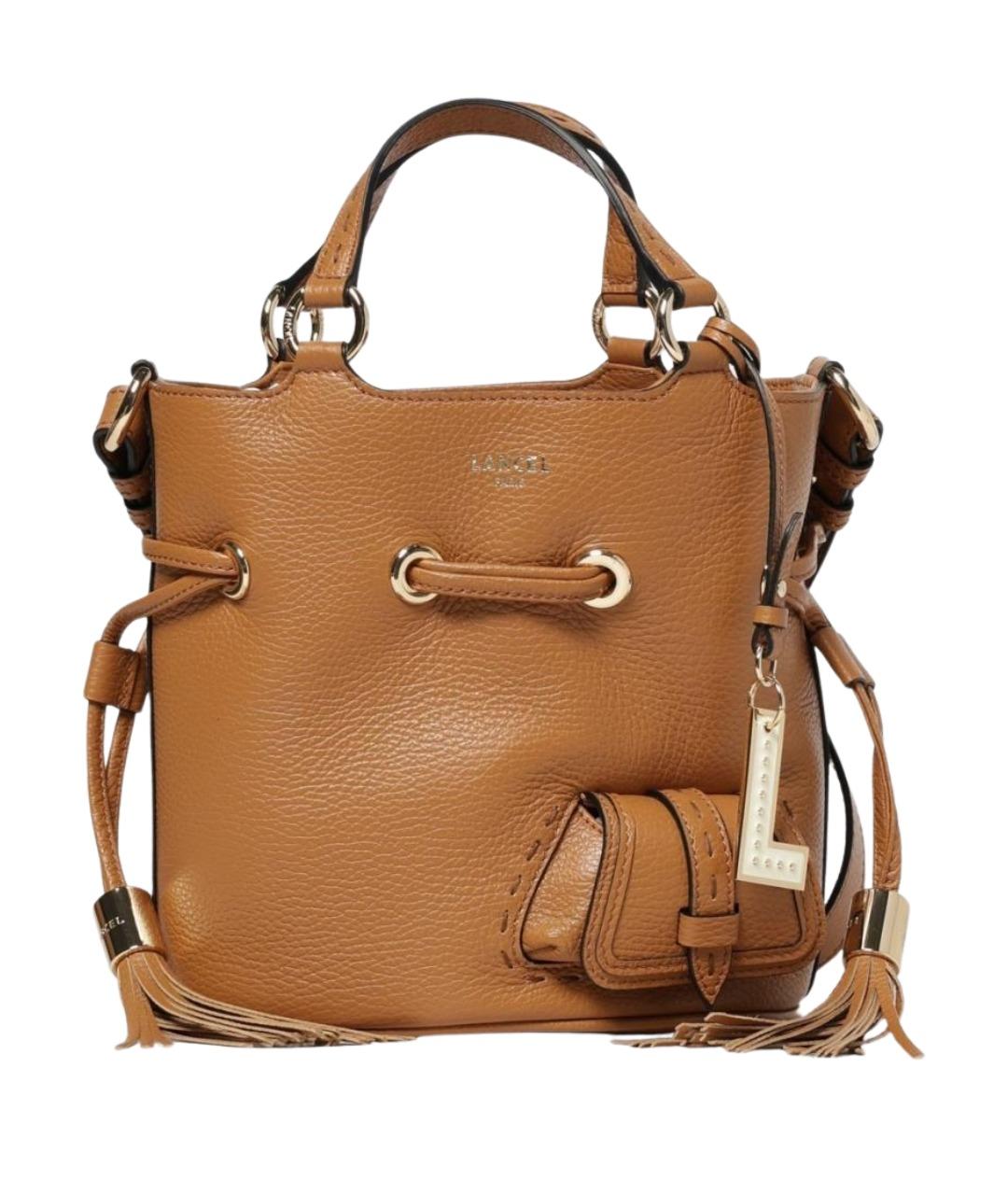 LANCEL Коричневая кожаная сумка тоут, фото 1