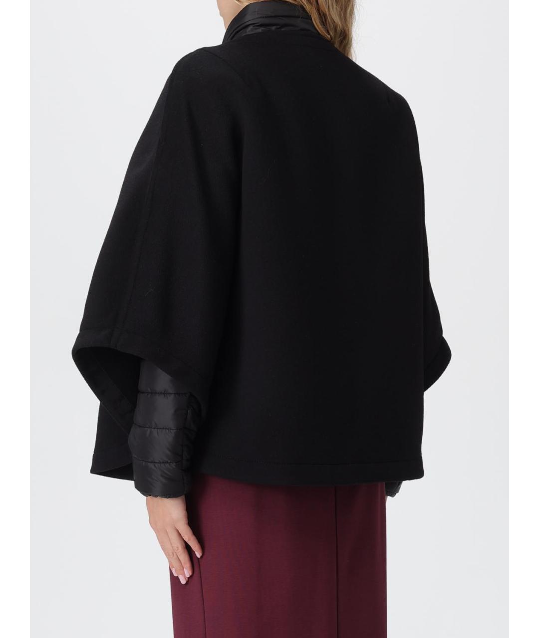 FAY Черное шерстяное пальто, фото 3