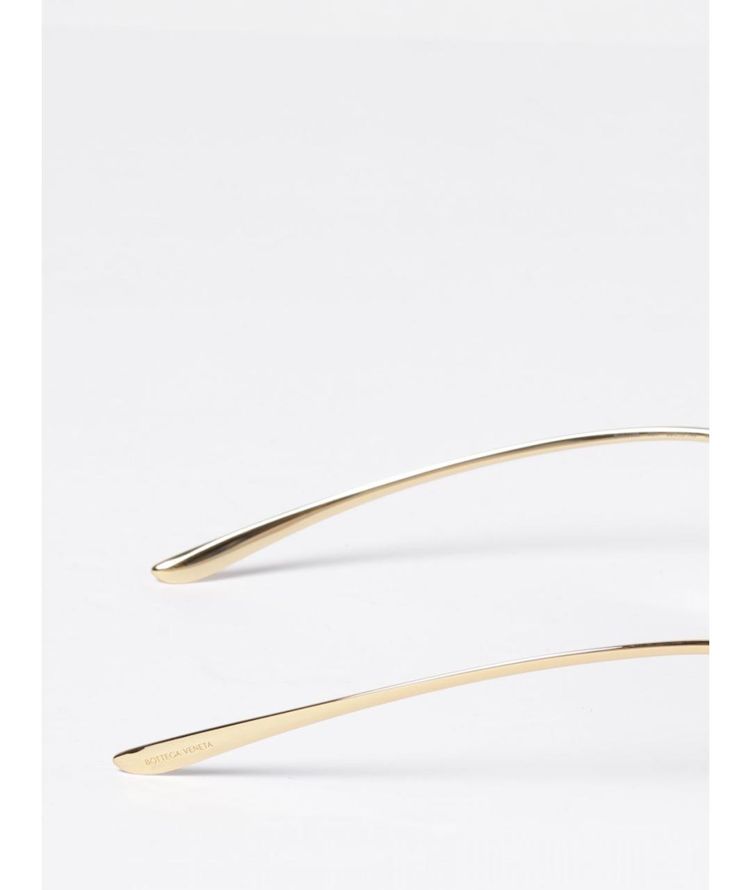 BOTTEGA VENETA Коричневые пластиковые солнцезащитные очки, фото 3