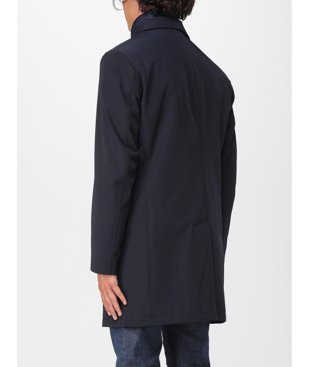 FAY Синее полиамидовое пальто, фото 3
