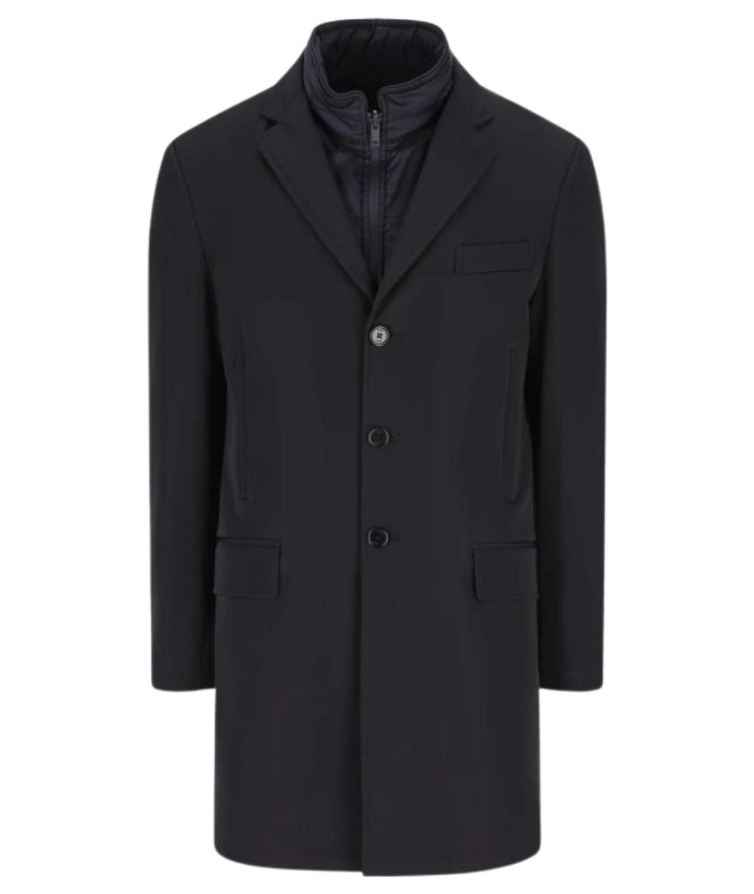 FAY Синее полиамидовое пальто, фото 1