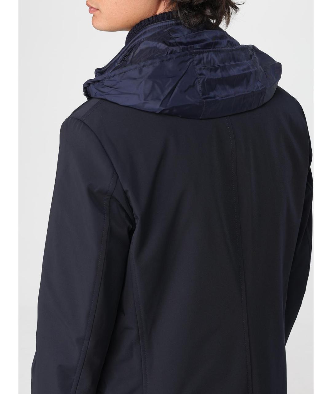 FAY Синее полиамидовое пальто, фото 5