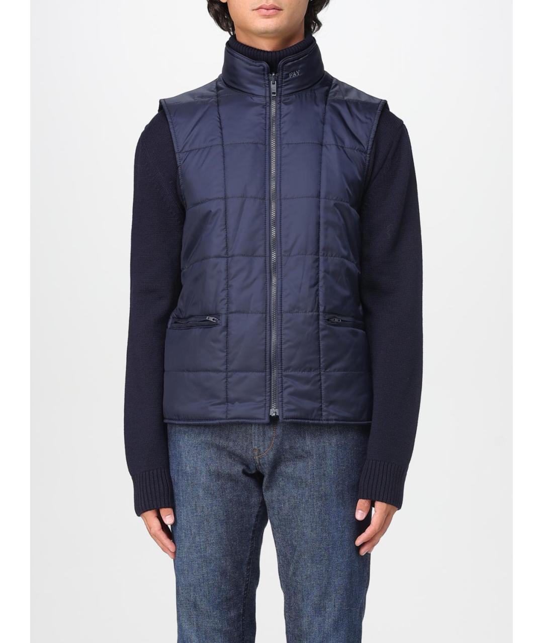 FAY Синее полиамидовое пальто, фото 6