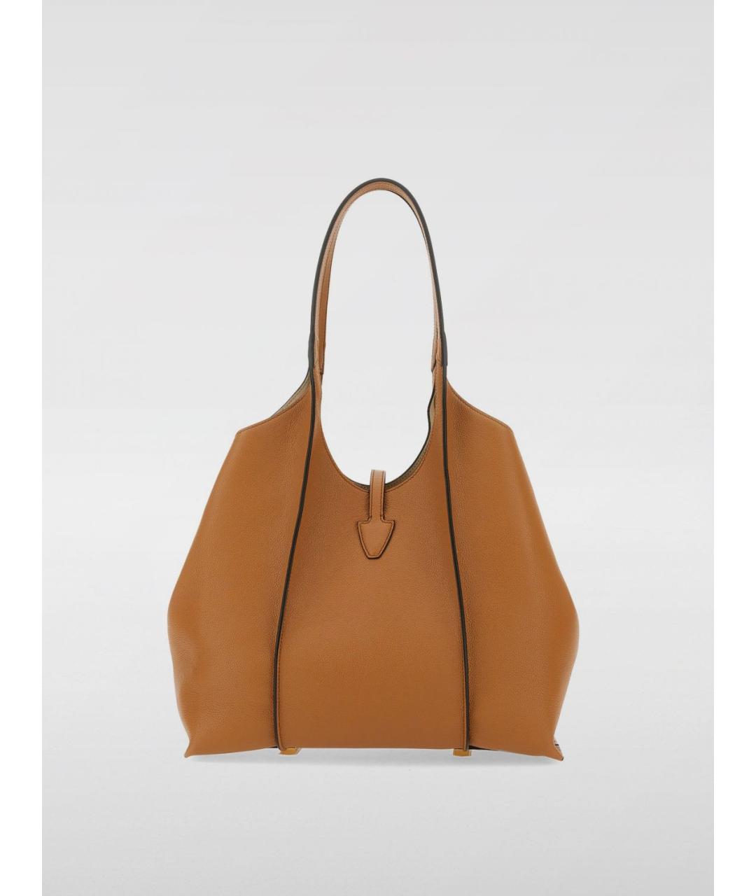 TOD'S Бежевая кожаная сумка тоут, фото 2