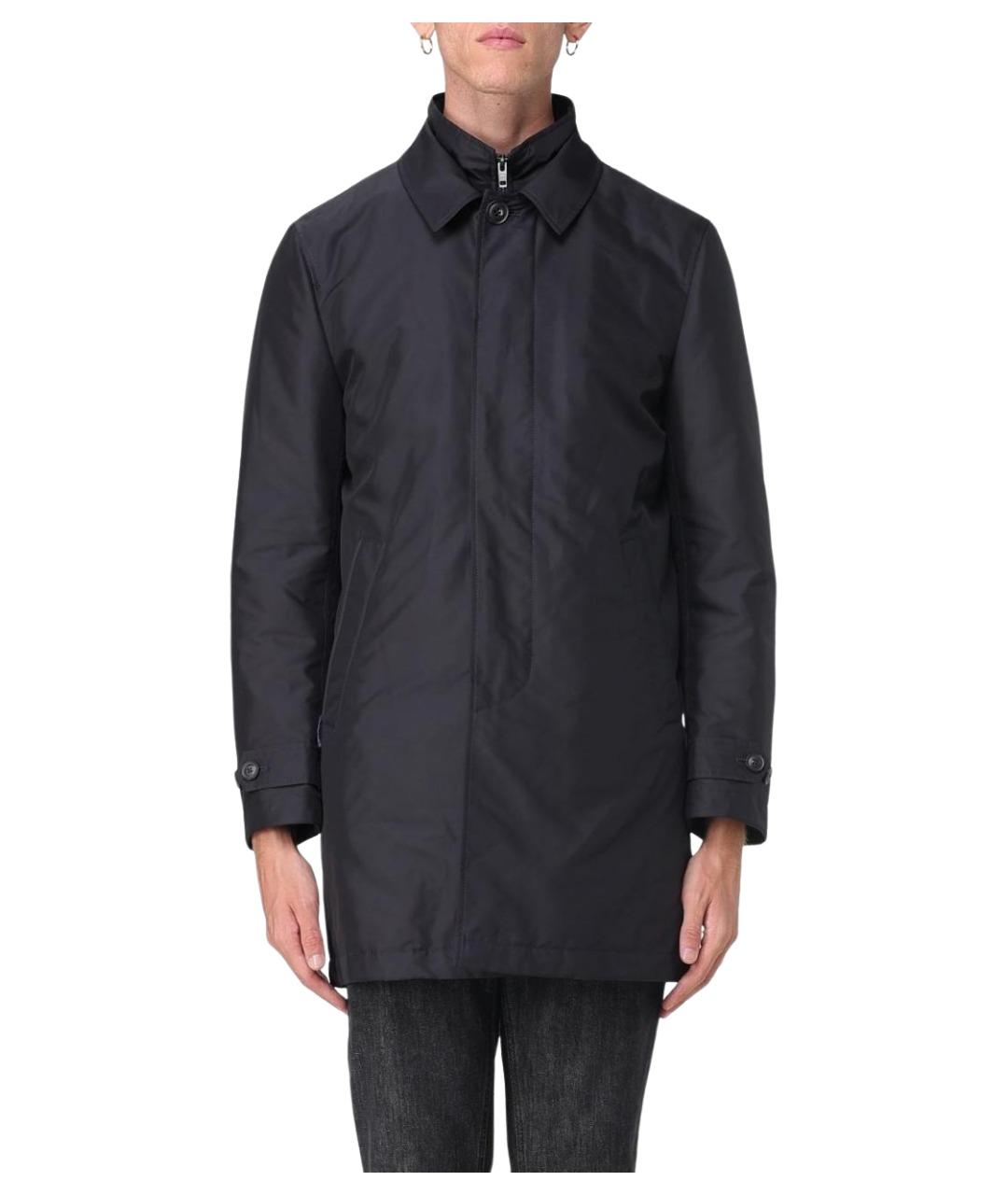 FAY Синее полиэстеровое пальто, фото 1