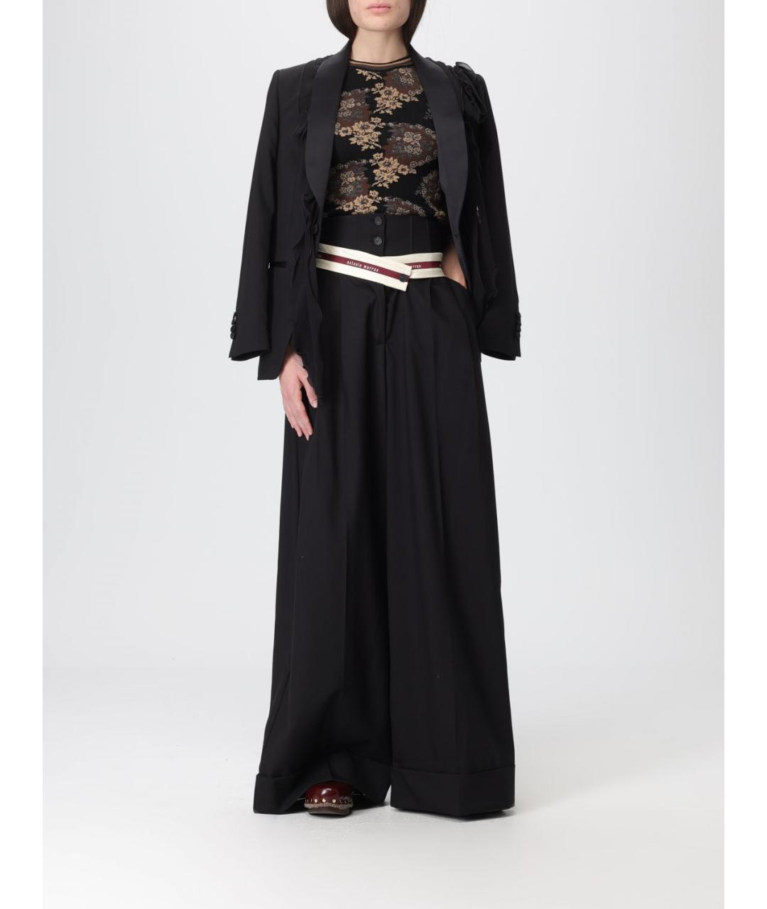 ANTONIO MARRAS Черные прямые брюки, фото 3