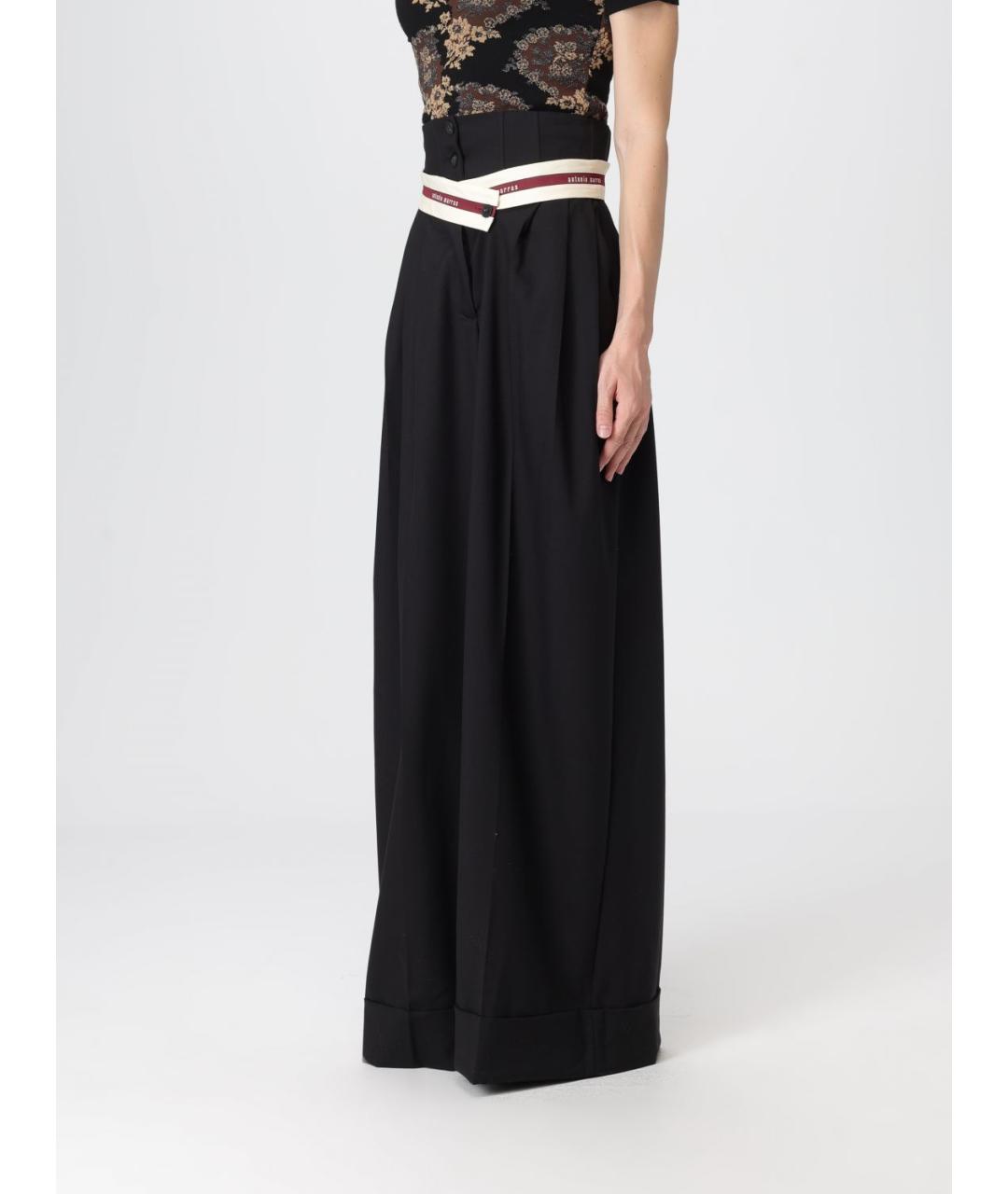 ANTONIO MARRAS Черные прямые брюки, фото 5